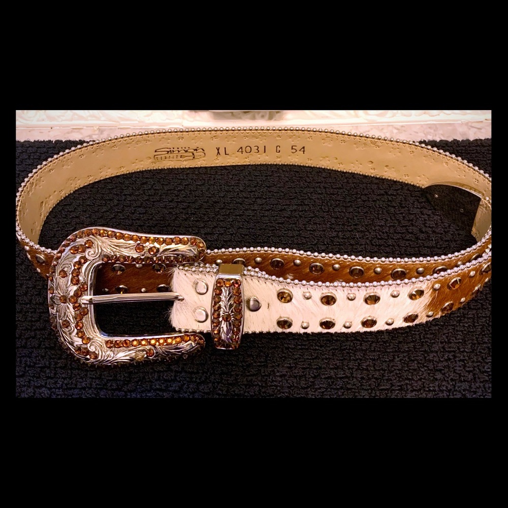 BB Simon custom crystal belt
